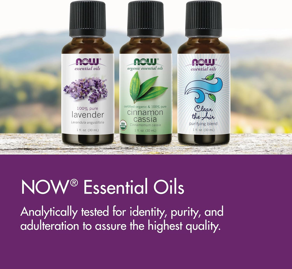 NOW Essential Oils, Vetiver Oil, Woodsy Aromatherapy Scent, Steam Distilled, 100% Pure, Child Resistant Cap, 10-Ml
