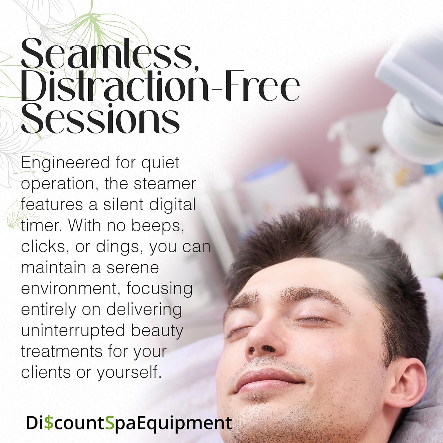 3-In-1 Ozone Facial Steamer, Facial Steamer for Esthetician with 5X Diopter Magnifying Lamp, 5-Piece Brush Set, Silent Timer & Aromatherapy, Facial Steamer Professional