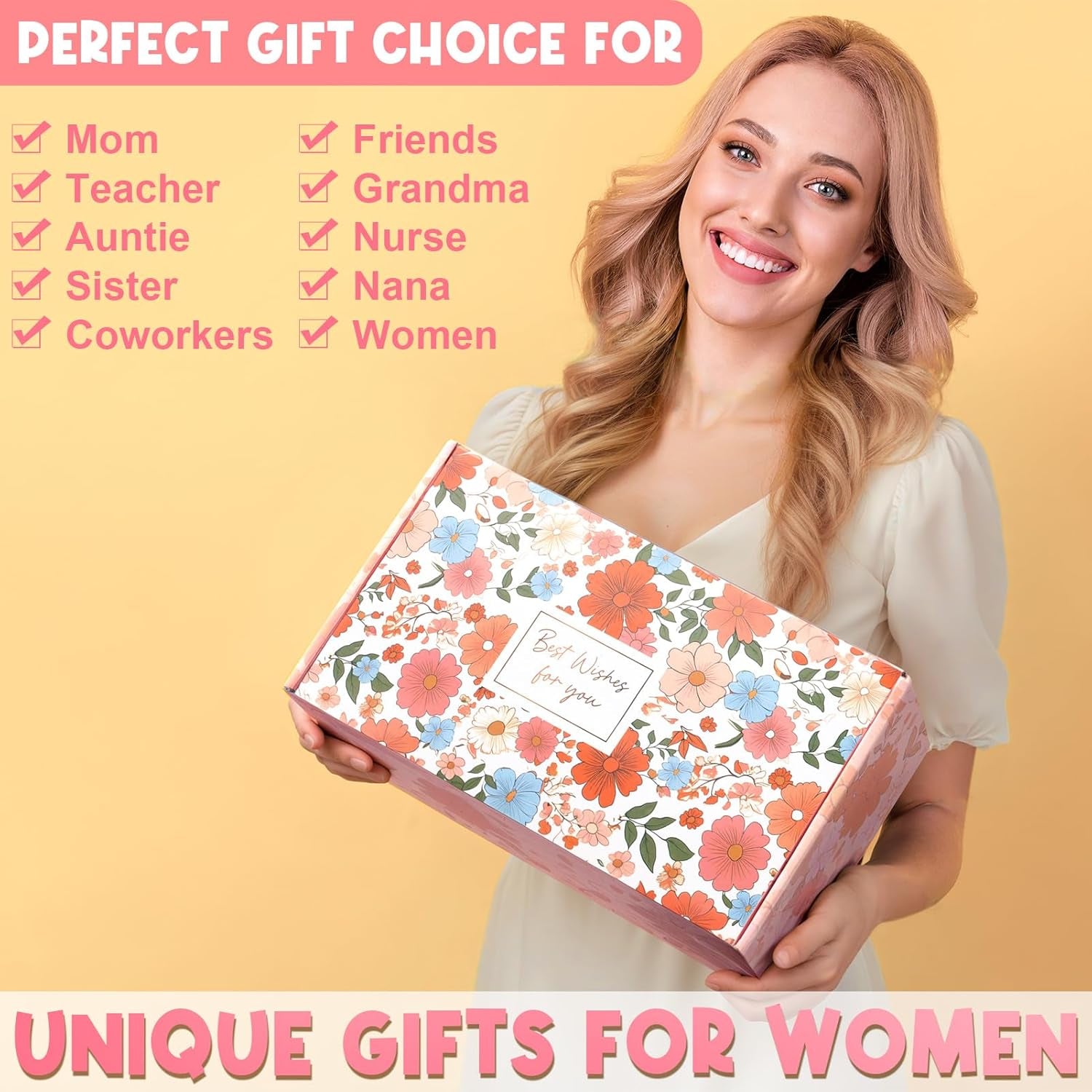 Christian Gifts for Women Faith, Religious Catholic Mothers Day Gifts for Women Mom Grandma Sister Coworker Inspirational Spiritual Sunflower Gift Birthday Gift for Woman with Makeup Bag 40 OZ Tumbler